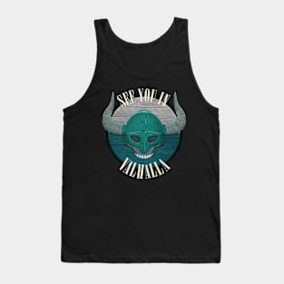 Nordic Viking Valhalla Skull Tank Top